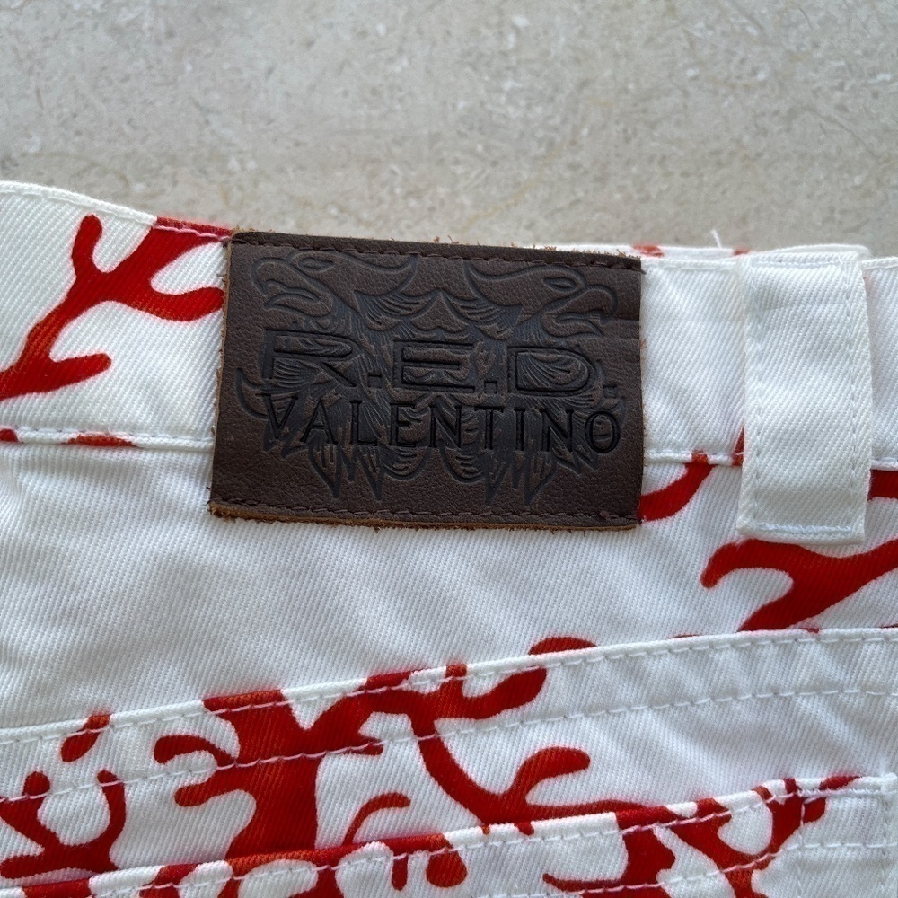 VALENTINO Red Pants - Denim - Picture 6 of 11